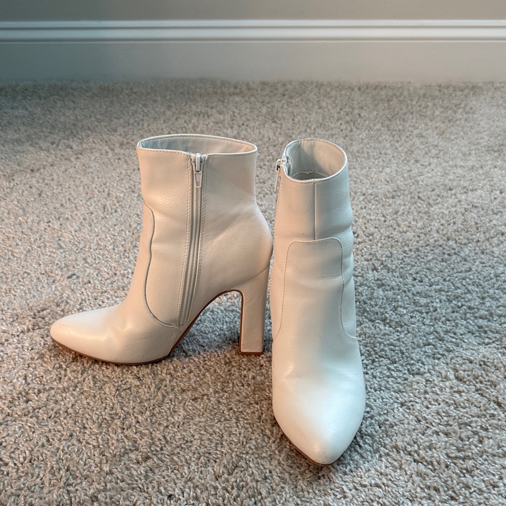 White Ankle Boots